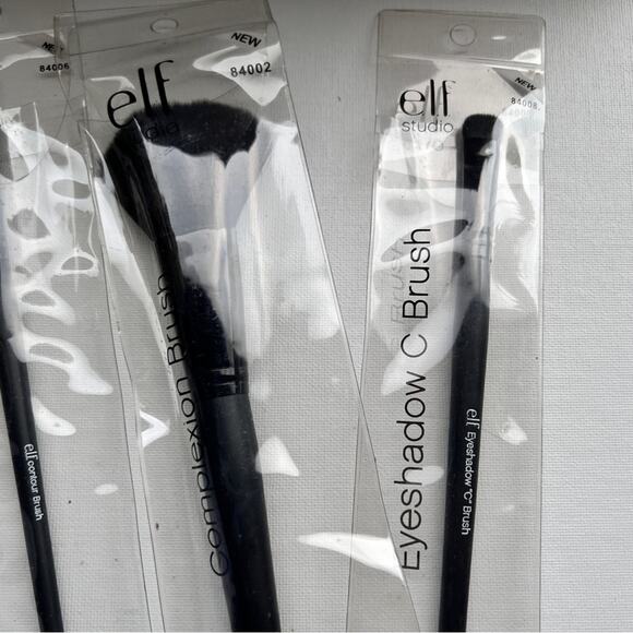 ELF Professional Makeup Beauty Eyeshadow Contour and Complexion Trio Brushes - Picture 6 of 14